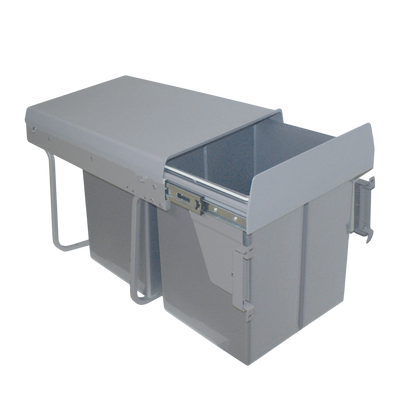 Poubelle cuisine RYVEN - poubelle encastrable 2 x 20 litres