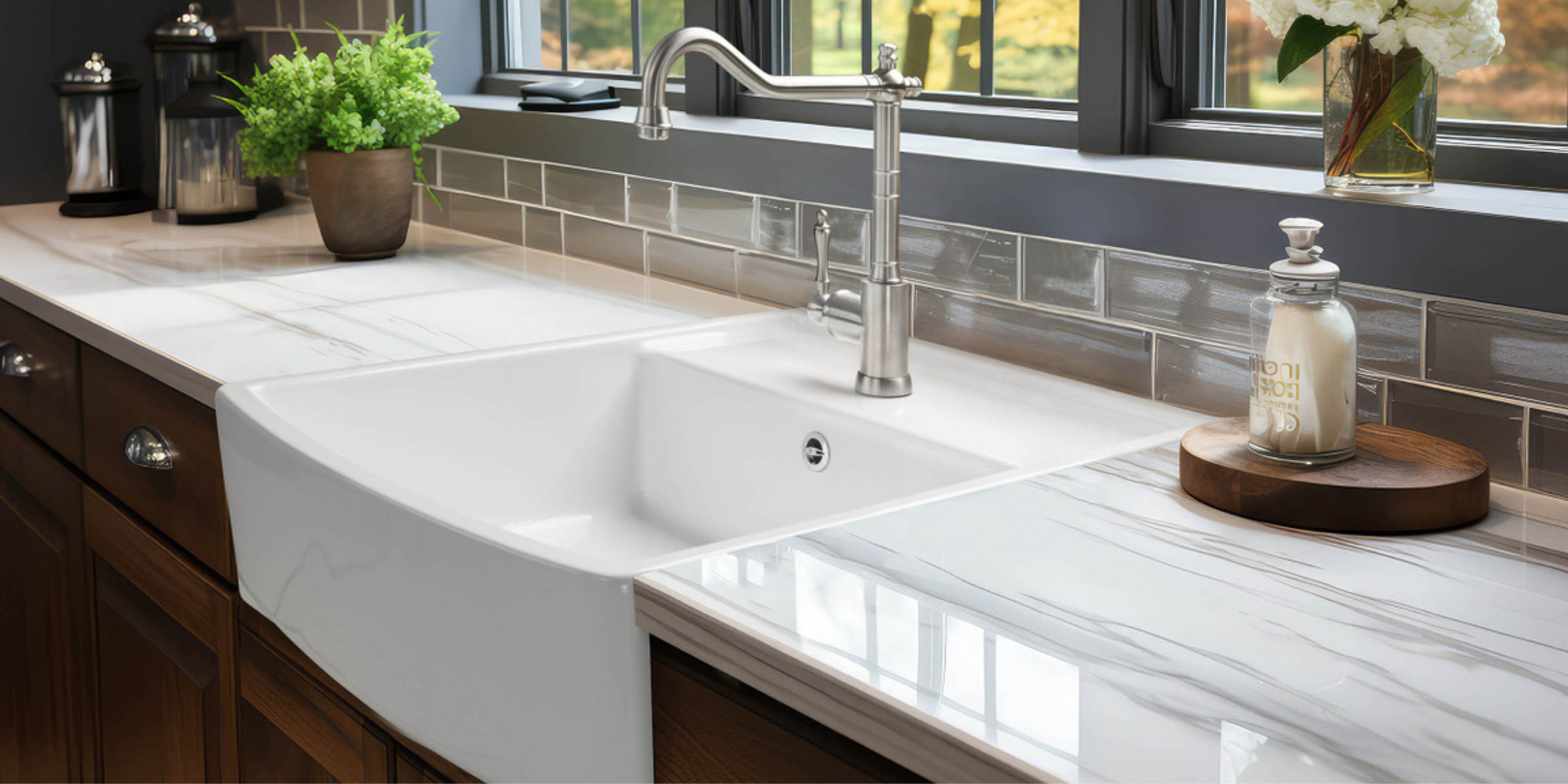 Design intemporel avec l’évier ALBERT timbre d’office en céramique blanche, un bac et une grande résistance.