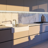 Robinet Douchette Luisina inox massif PVD doré LENA