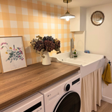 Évier timbre d'office céramique blanc AIMÉ 1 bac 1 égouttoir