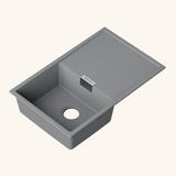 Evier granit gris Kümbad ANIA 1 bac 1 égouttoir