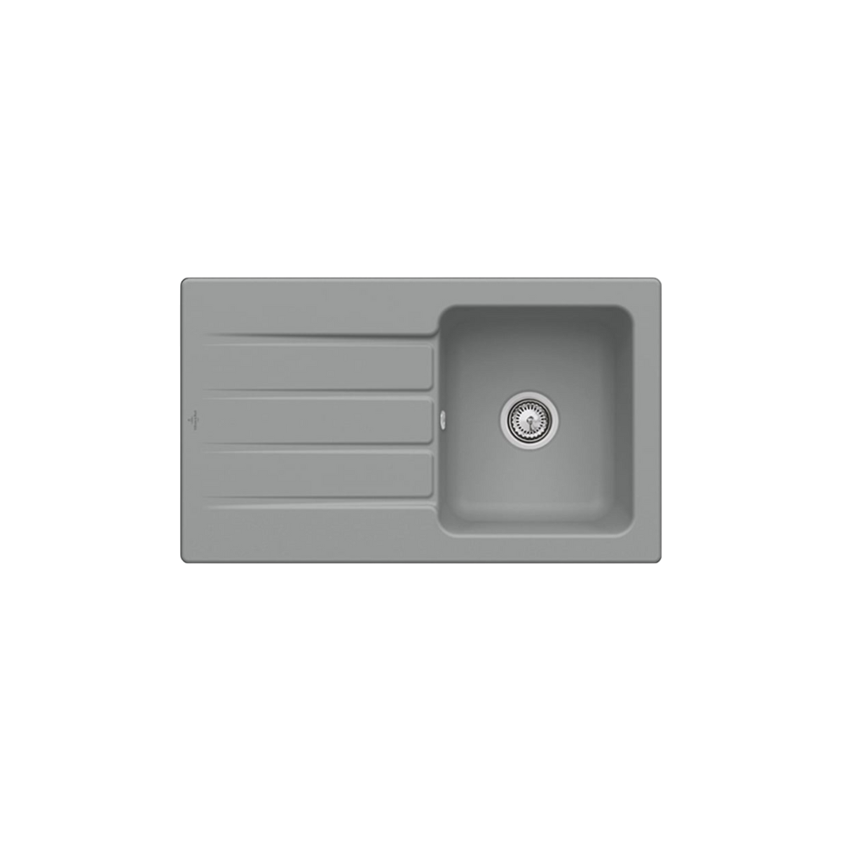 Evier céramique gris fossil Villeroy & Boch ARCHITECTURA 1 bac 1 égouttoir