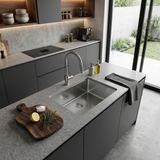 Evier inox sous-plan SUZON 1 bac 540x440