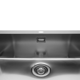 Evier inox lisse KEZIA 1 grand bac sans égouttoir