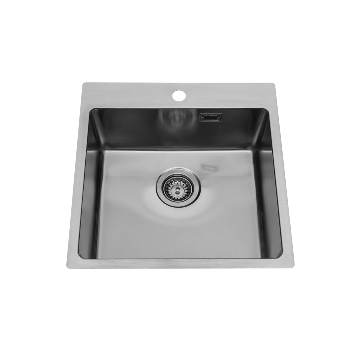 Evier inox lisse KEZIA 1 bac sans égouttoir