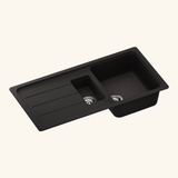 Évier granit noir Schock FORMHAUS 1 bac et demi - 1 égouttoir