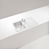 Évier granit blanc Schock FORMHAUS 1 bac 1 égouttoir