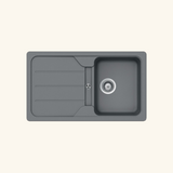 Évier granit gris Schock FORMHAUS 1 bac 1 égouttoir