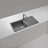 Évier granit gris Schock FORMHAUS 1 grand bac - 1 égouttoir