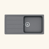 Évier granit gris Schock FORMHAUS 1 grand bac - 1 égouttoir