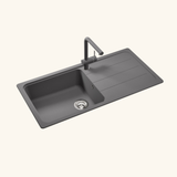 Évier granit gris Schock FORMHAUS 1 grand bac - 1 égouttoir