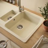 Évier granit beige vanille Schock FORMHAUS 1 bac et demi - 1 égouttoir
