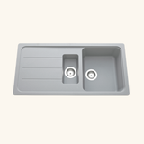 Évier granit gris Schock FORMHAUS 1 bac et demi - 1 égouttoir