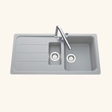 Évier granit gris Schock FORMHAUS 1 bac et demi - 1 égouttoir
