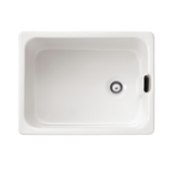 Évier timbre d'office céramique Sanindusa BELFAST blanc 1 bac