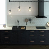 Evier à poser en granit noir Kümbad BOLTO 1 bac - égouttoir droite