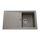 Vidage manuel 1 bac CUIPD366 pour évier Emeraude - Siphon gain de place