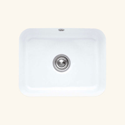 Evier sous-plan céramique blanc Villeroy & Boch CISTERNA 1 bac 550x440