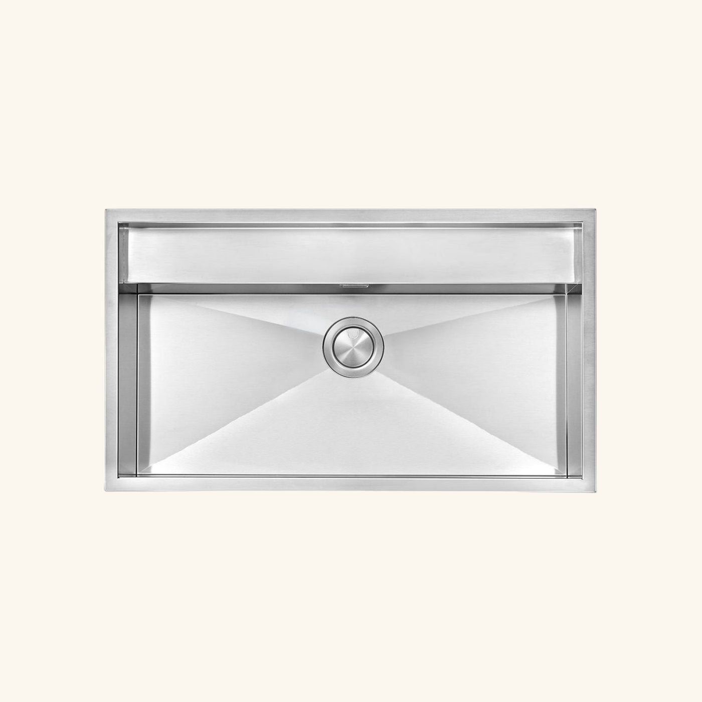 Évier timbre d'office inox lisse DIAMANTE 1 bac