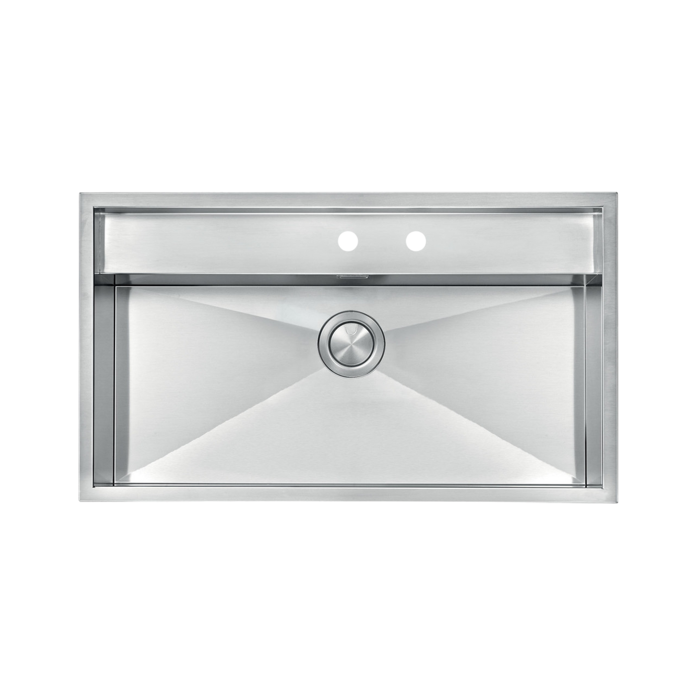 Évier timbre d'office inox lisse DIAMANTE 1 bac