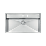 Évier timbre d'office inox lisse DIAMANTE 1 bac