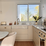 Évier timbre d'office céramique blanc EKIO NEWCO 2 bacs