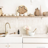 Évier timbre d'office céramique blanc EKIO NEWCO 2 bacs