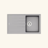 Évier granit gris Schock ELEMENT 1 bac 1 égouttoir