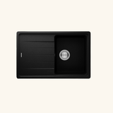 Évier granit noir Schock ELEMENT 1 bac 1 égouttoir