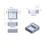 Évier timbre d'office céramique blanc ERNEST 1 bac