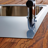 Évier inox lisse Luisina FAGOTTO 1 grand bac 1 égouttoir