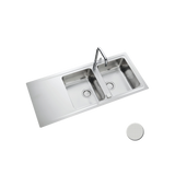 Évier inox mini structure Luisina FAGOTTO 2 bacs 1 égouttoir