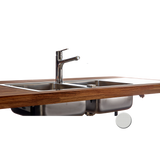 Évier inox mini structure Luisina FAGOTTO 2 bacs 1 égouttoir