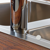 Évier inox mini structure Luisina FAGOTTO 2 bacs 1 égouttoir