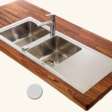 Évier inox mini structure Luisina FAGOTTO 2 bacs 1 égouttoir