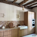 Évier timbre d'office céramique blanc Sanindusa FARMHOUSE 2 bacs 895x460