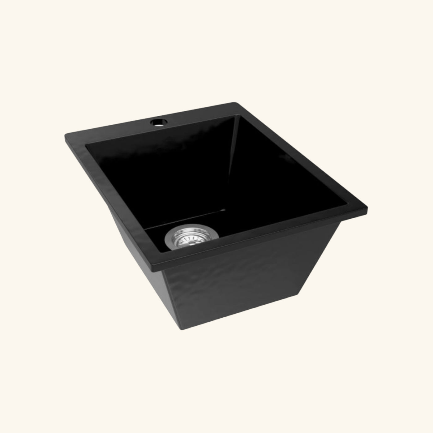 Évier céramique noir FELIX 1 bac 410x505 mm