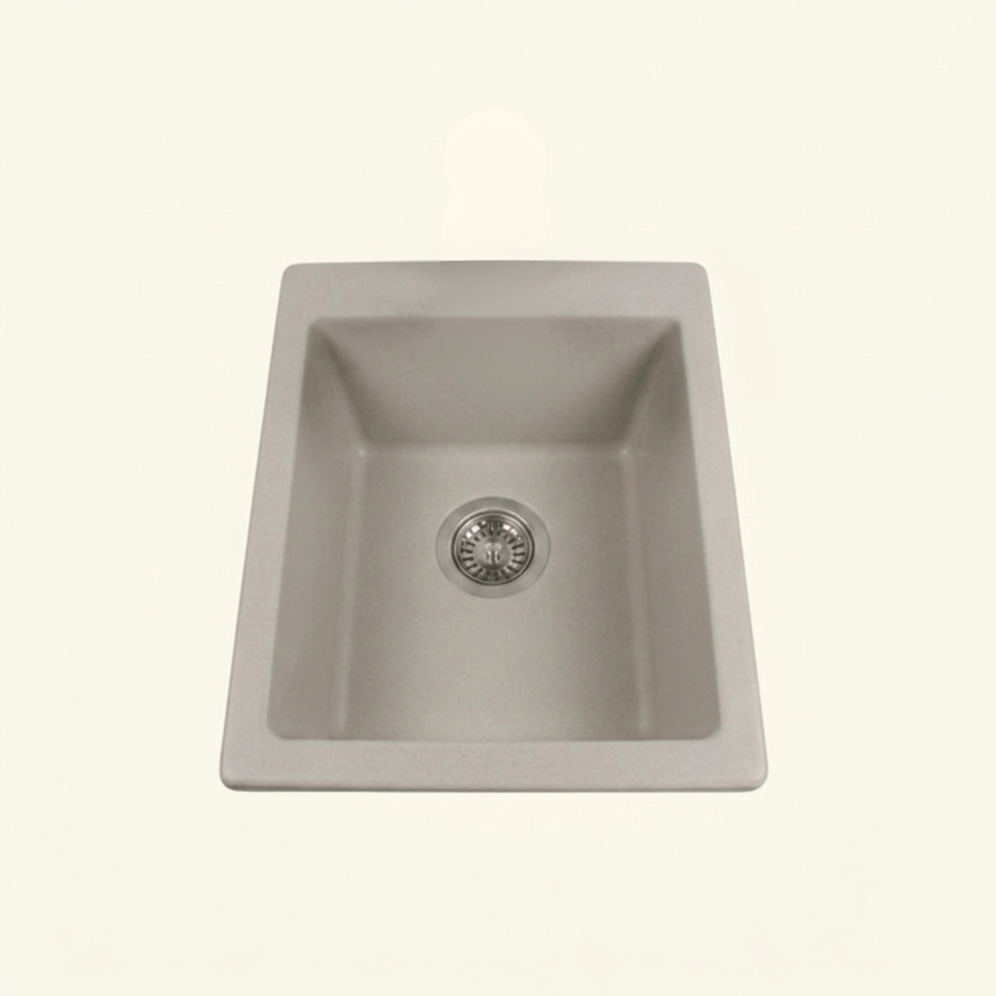 Évier sous plan céramique gris taupe FELIX 1 bac 410x505 mm - sans trop plein