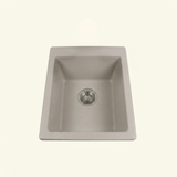 Évier sous plan céramique gris taupe FELIX 1 bac 410x505 mm - sans trop plein