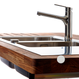 Évier inox mini structure Luisina FAGOTTO 2 bacs 1 égouttoir