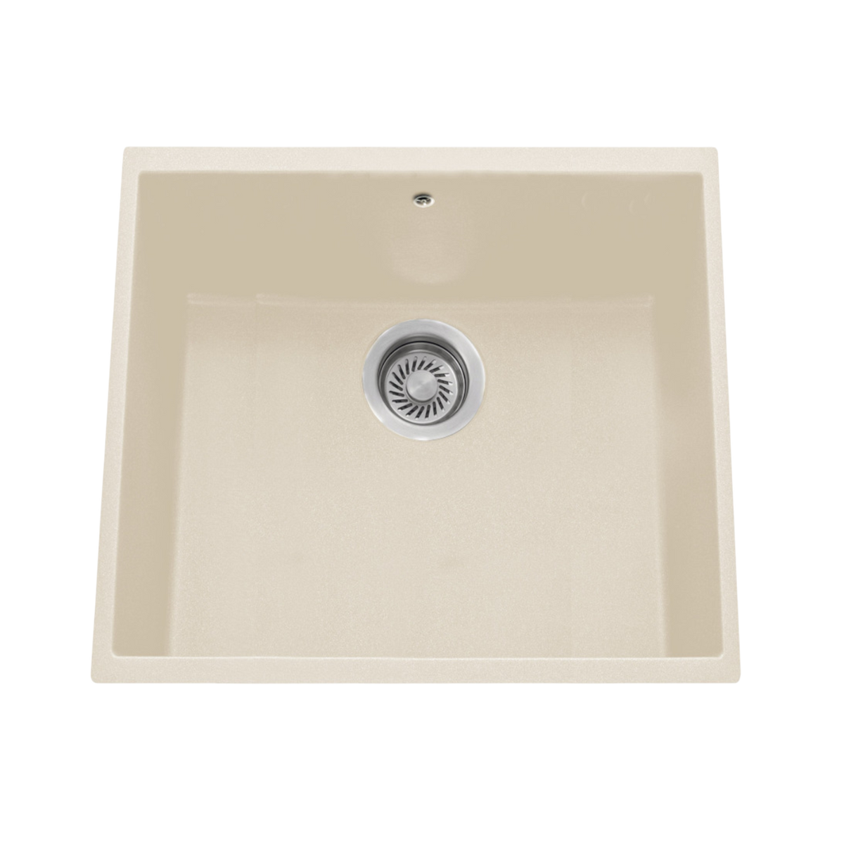 Évier sous-plan granit beige Luisina HARMONIE 1 bac 530x460