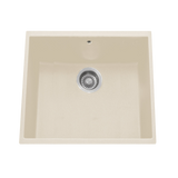 Évier sous-plan granit beige Luisina HARMONIE 1 bac 530x460