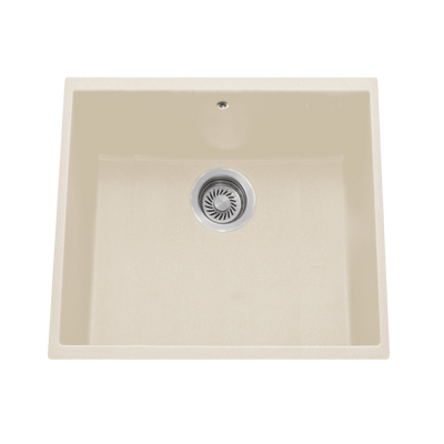 Évier sous-plan granit beige Luisina HARMONIE 1 bac 530x460