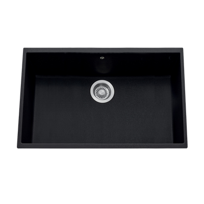 Évier sous-plan granit noir Luisina HARMONIE 1 bac 774x434