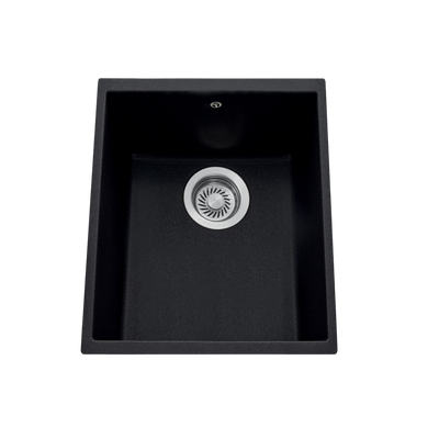 Évier sous-plan granit full noir Luisina HARMONIE 1 bac 370x460