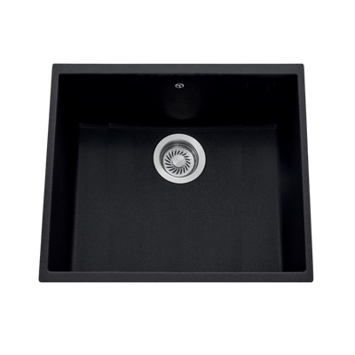 Évier sous-plan granit full noir Luisina HARMONIE 1 bac 530x460