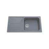 Évier granit gris Ewi HOLIDAY 1 bac -1 égouttoir