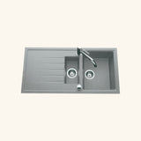 Évier granit gris Ewi ICAUNA 1 bac 1/2 - 1 égouttoir