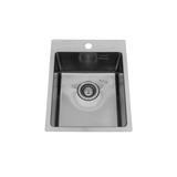 Evier inox Luisina JAVA 1 bac 390x505