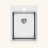 Vidage manuel chromé 1 bac CUIPD676-D pour évier inox